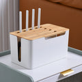 Router storage box, bamboo and wood hub, wireless wifi TV set-top box, arrangement and storage Vue Default Title