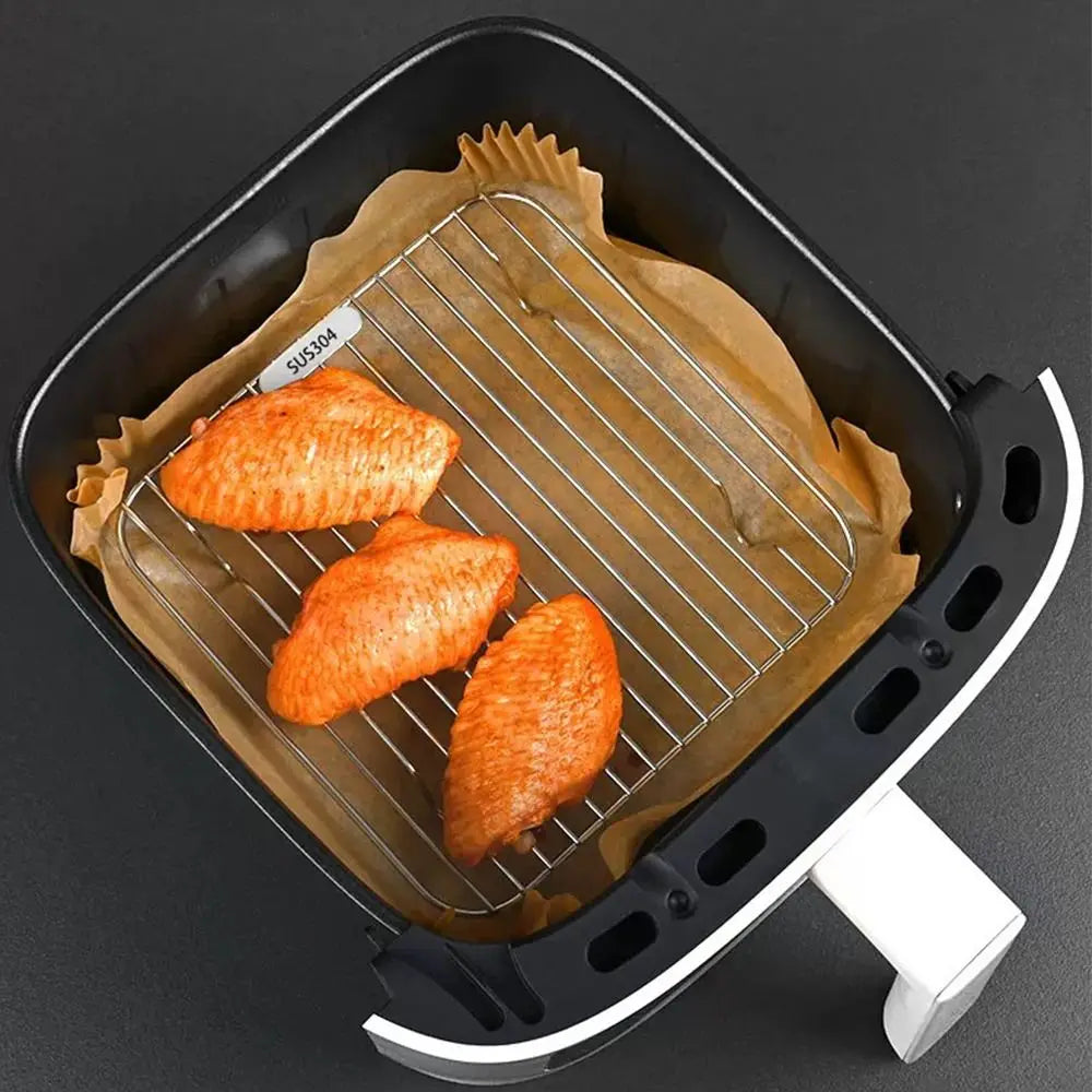 Round Square Cooking Rack Foot Thicken Air Fryer 304 Stainless Steel