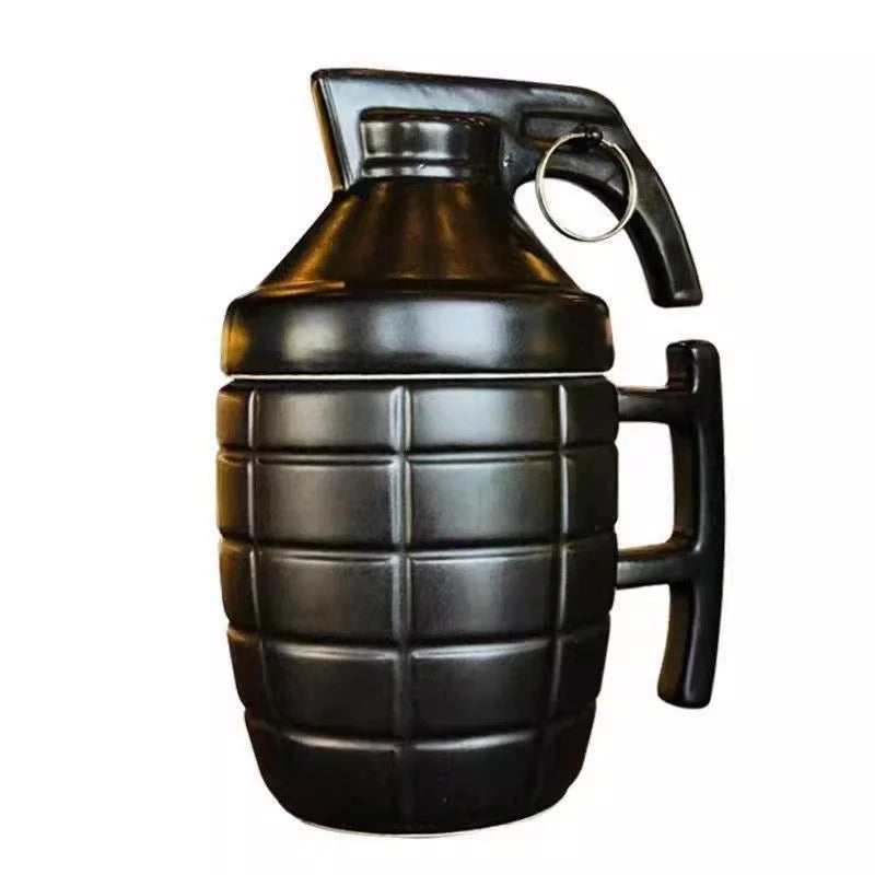 Creative Grenade Ceramic Mug Novelty Funny Coffee Lover Gift For Men Birthday Office Desk Home Display Party Centerpiece Vue
