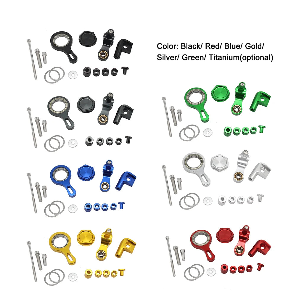 Motorcycle steering damper mounting bracket kit for YZF R1 2002–2017 and YZF R6 2006–2020 modification/replacement part Vue