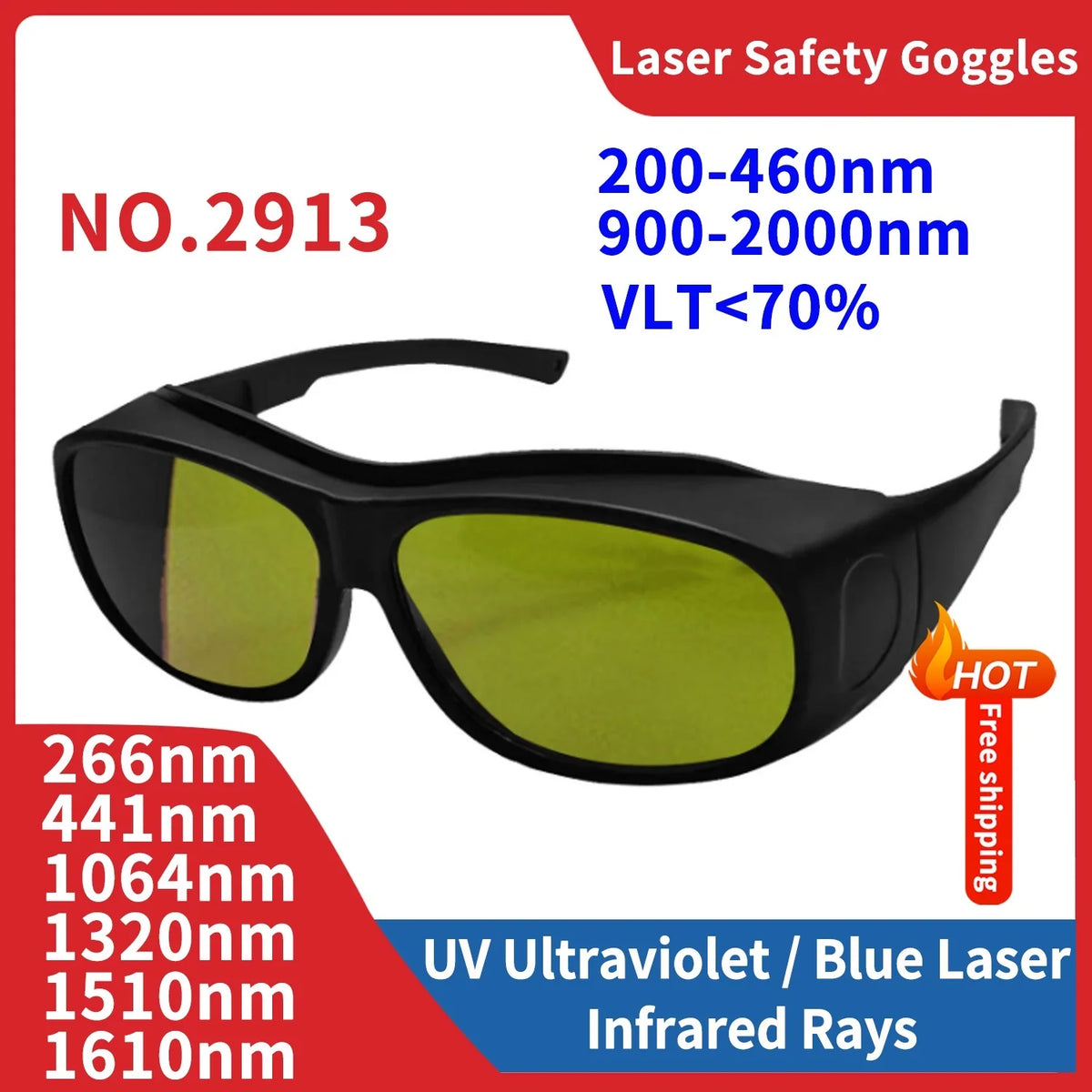 Leeyongin Protective Laser Glasses Goggles Eye Protection Lentes De Protección Seguridad Lazer Epilasyon Cihazı Safety Glasses Vue 2913 China Mainland