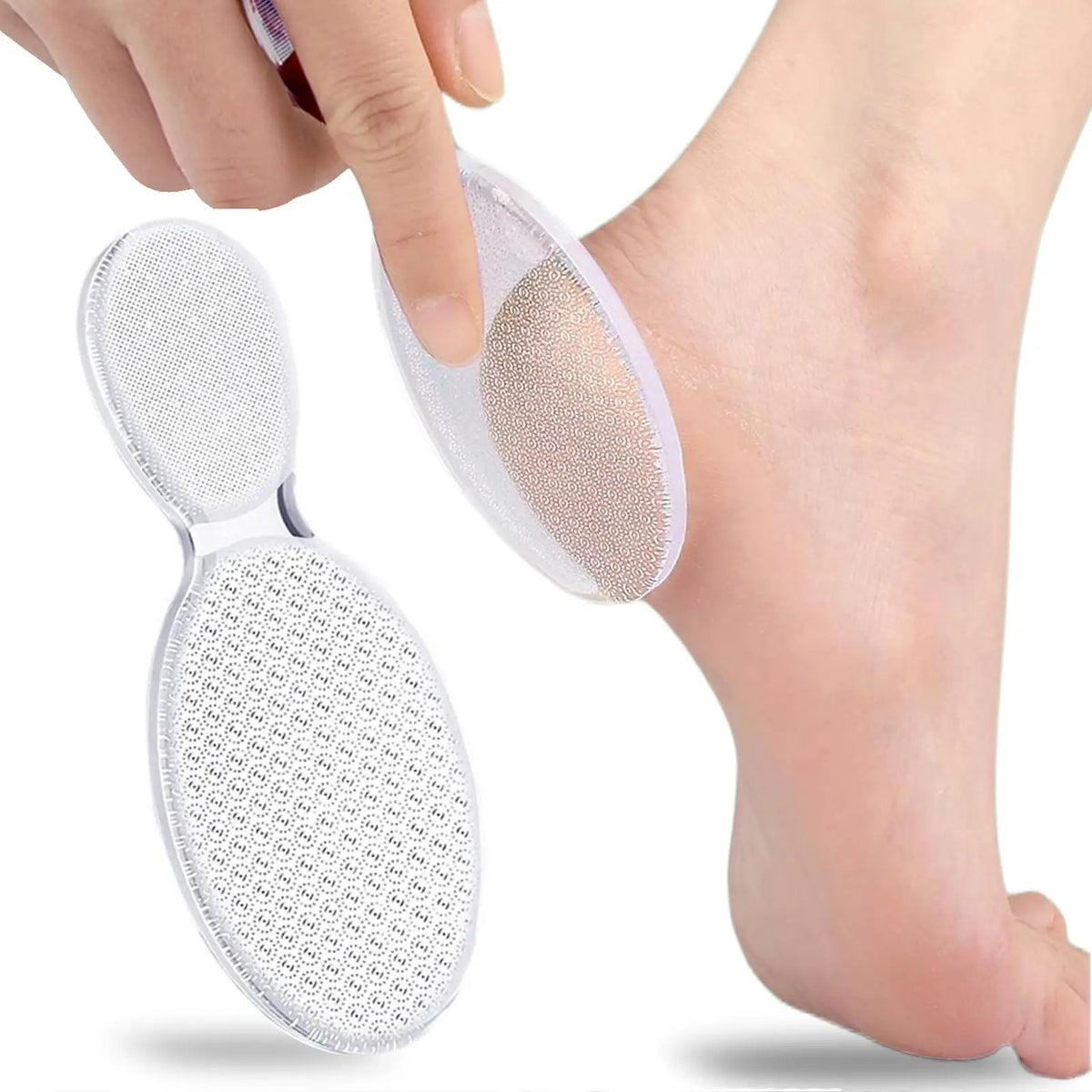 1Pc Reusable Clear Foot File Portable Dead Skin Removal Foot Scrubber Professional Foot & Nail Care Pedicure Tools Vue 1pc