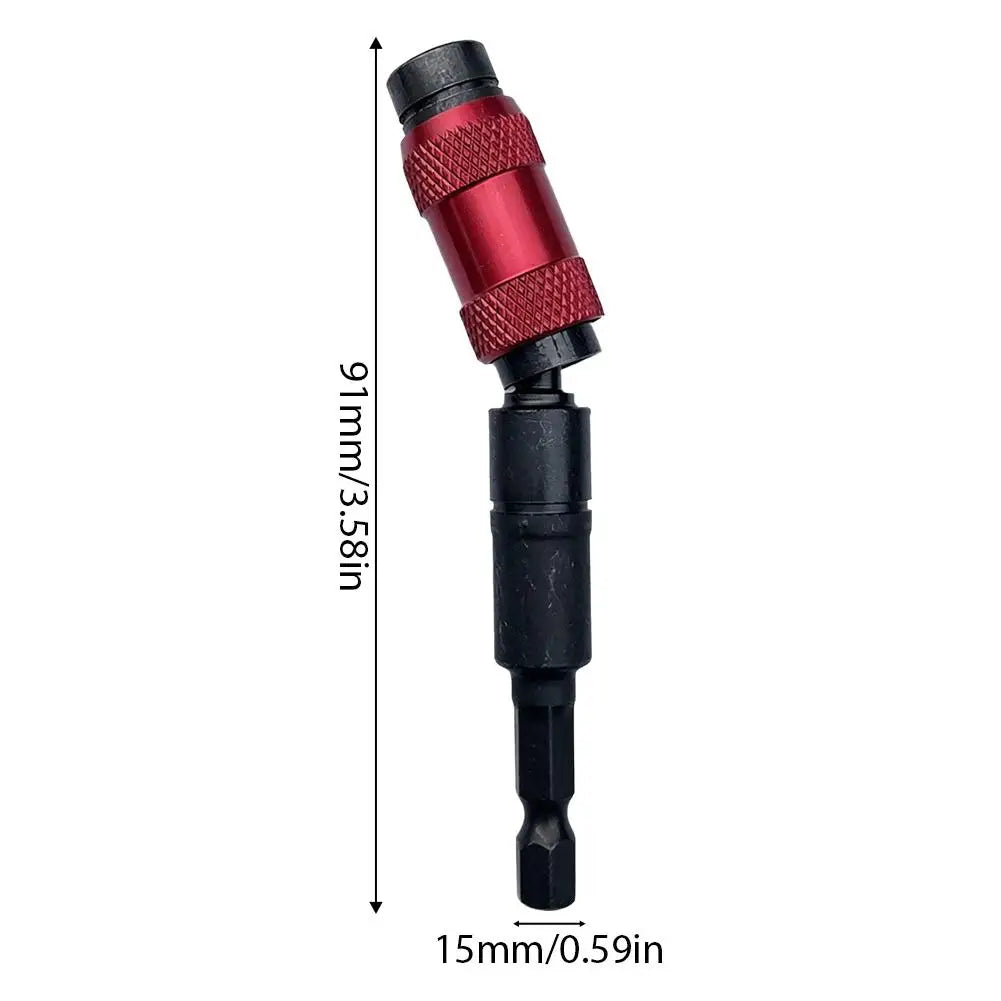 1/4" Hex Shank Magnetic Extension Rod Flexible Shaft Bit Holder Multi-Angle Screwdriver Bit Holder for Electric Drill Tools Vue