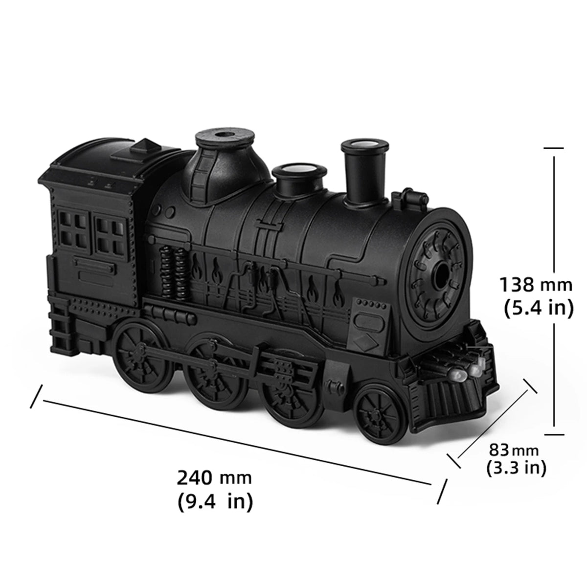 300ml Vintage Steam Train Aroma Diffuser & Humidifier | LED Light Aroma Diffuser Humidifier Vue