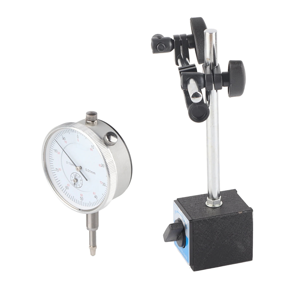 Measurement Indicator British 0‑1"/ Percentile 0‑5/10 mm Indicator Accuracy 0.01mm with Magnetic Base Vue