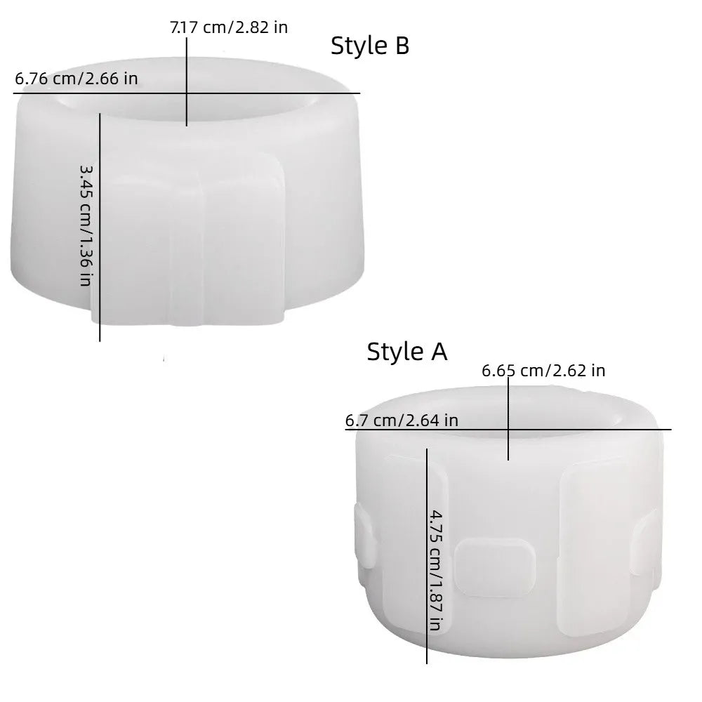 Decorative Bow Pattern Candle Cup Mold Silicone Non-Stick Aromatherapy Cup Mold Flexible DIY Storage Jar Mould Gift Making Vue