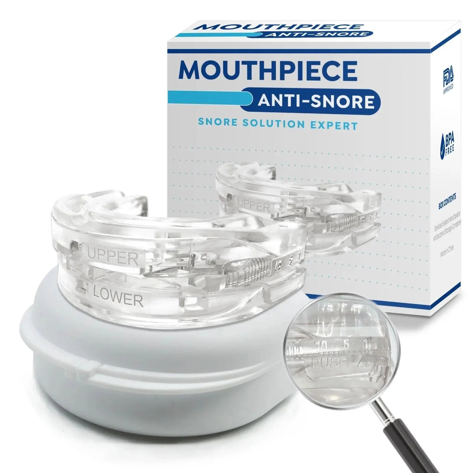 Adjustable Anti-snoring Mouth Guard Mouthpiece Bruxism Snoring