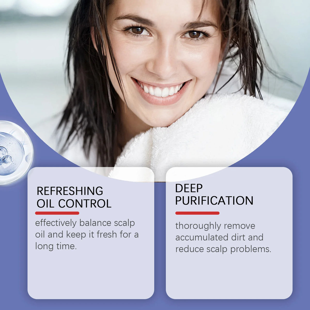 Selenium Sulfide Shampoo Deep Cleansing Remove Dandruff Reduce Scalp Itchy Balance Oil Strengthen Hair Roots Fluffy Hair Shampoo Vue