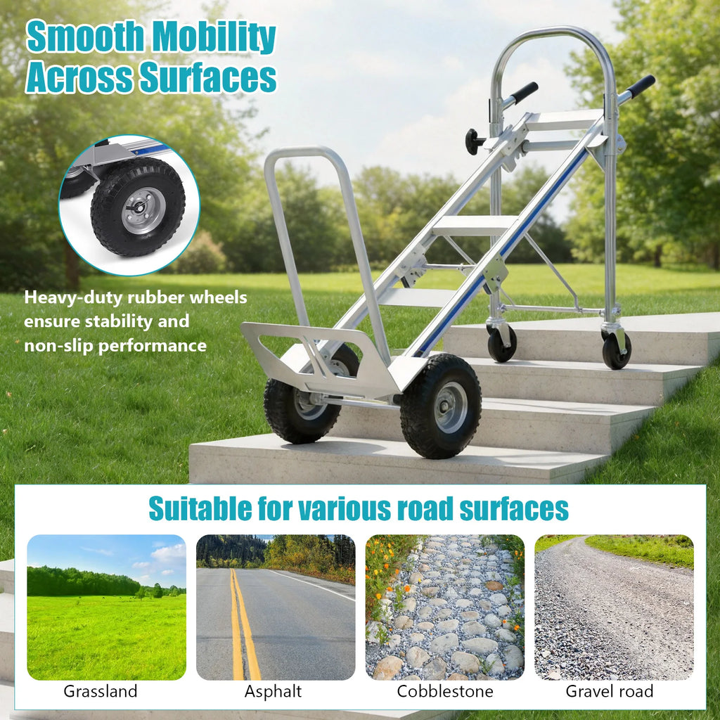 2-in-1 Convertible Hand Truck & Platform Cart – 1000 LB Convertible Hand Truck Vue