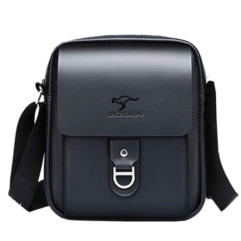 Men's Multi-color Leather Crossbody Bag Versatile Casual
