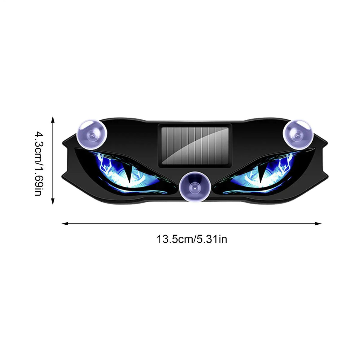 Solar Eye Warning Light Waterproof Reflective for SUV Truck Van RV Bike Motorcycles Sports Daily Windshield Rear Garage Drive Vue