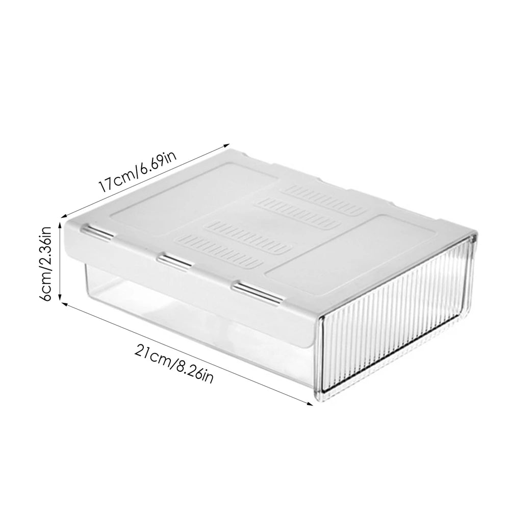 Under Desk Storage Drawers Mounted Desk Drawer Attachable Slide-out Drawer Self-Adhesive Under Desk Drawer Vue