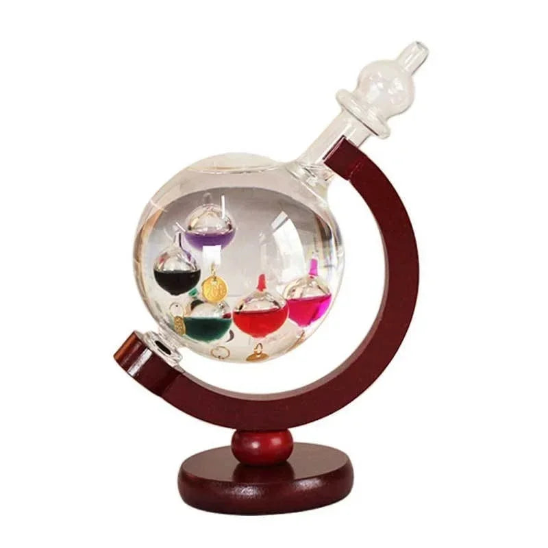 Galileo Thermometer Celsius Glass Decor For Living Room Table Centerpiece Home Display Office Desk Gift For Friends Birthday Vue