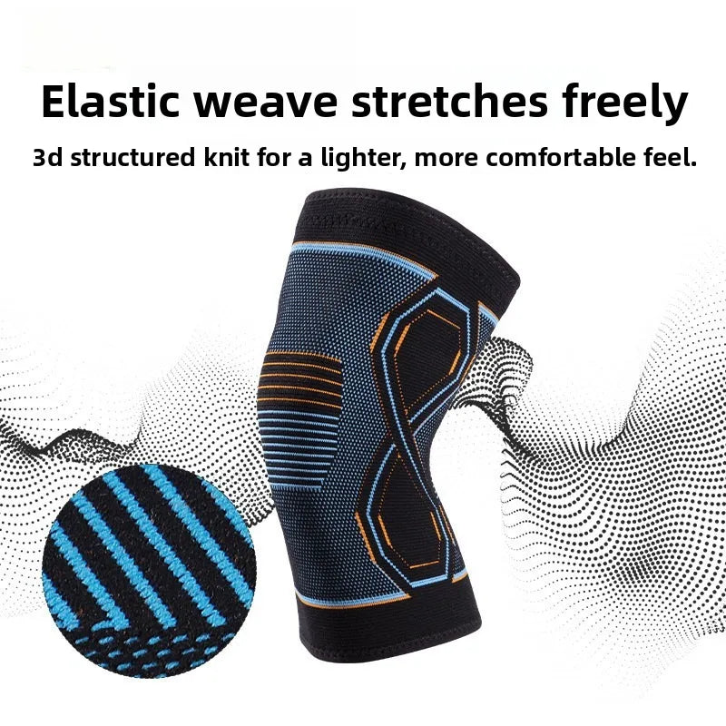 Four-Sided Elastic Knitted Pressurized Knee Pads Wholesale Elastic Protection Knee Sports Protection Vue