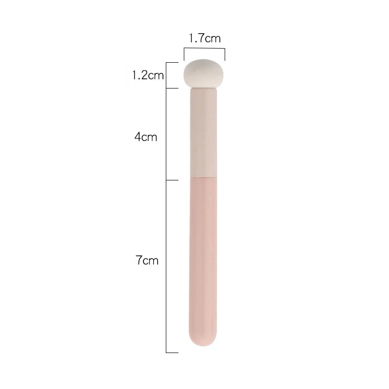 CALIYI Lip Concealer Brush Sponge Head Soft Hair Makeup Brushes Puff Powder Foundation Fine Natural Blending Professional Tools Vue