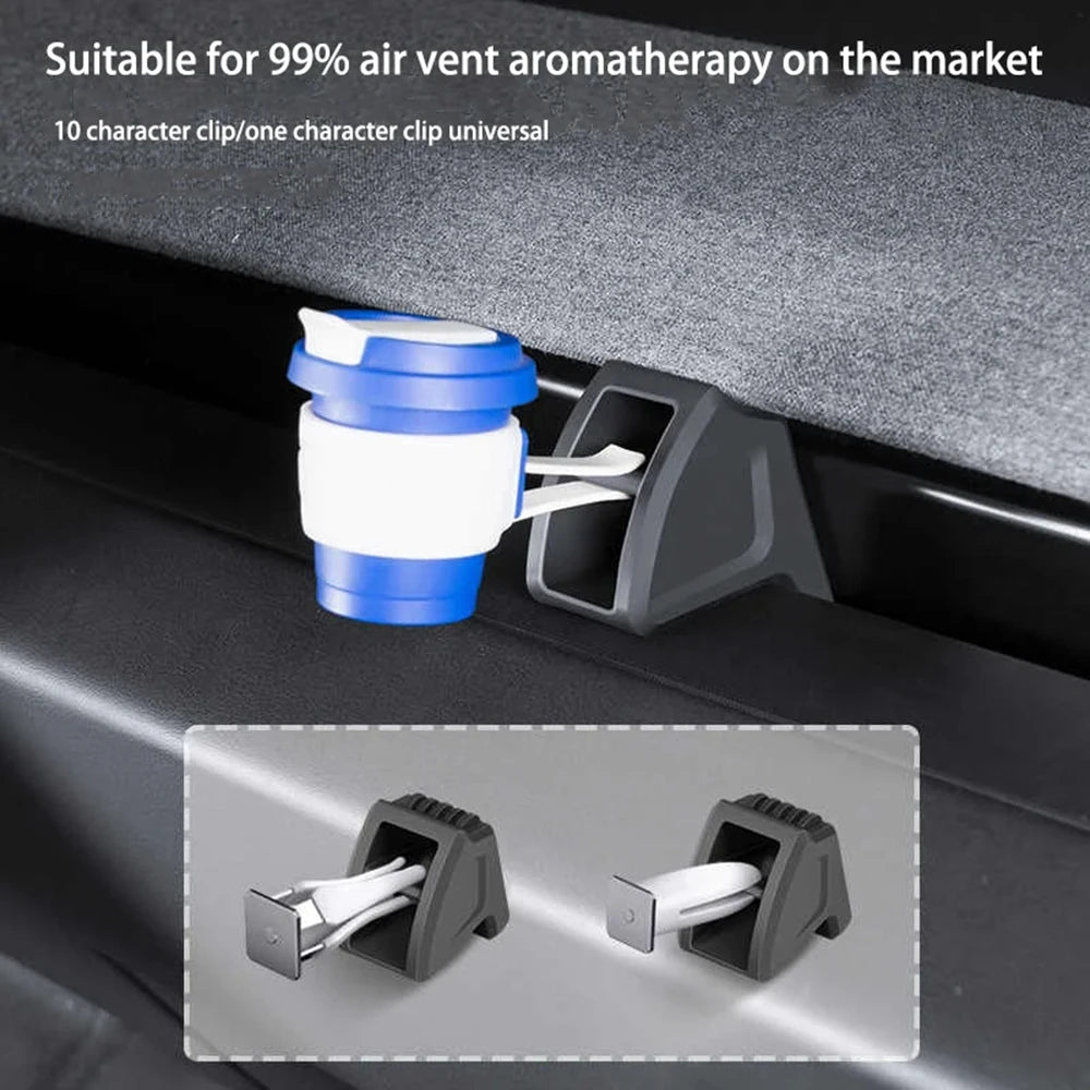 For Tesla MODEL 3 Highland Y Launch 2025 Air Freshener Adapter Air Outlet Aromatherapy Clip Silicone Car Air Vent Fragrance Clip Vue