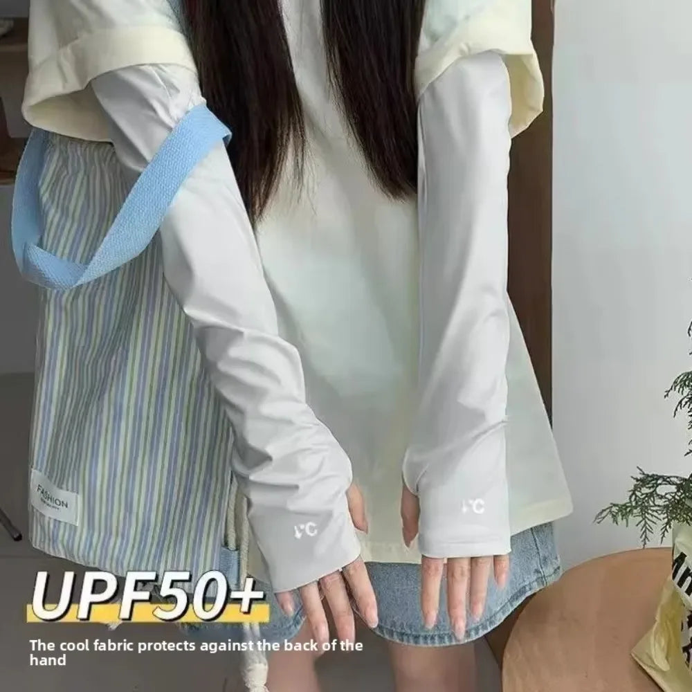 Ice Silk Loose Sleeves Sun Protection Breathable Sleeve Covers