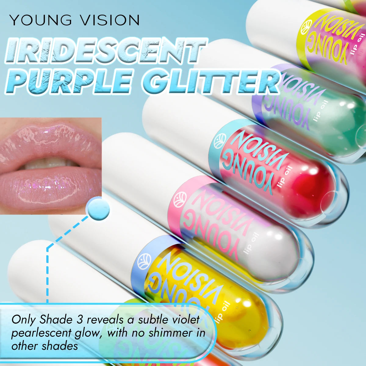 6 packs Fruit Color Changing Lip Glaze moisturizes, brightening, protects lips and fade lip lines lip gloss Vue