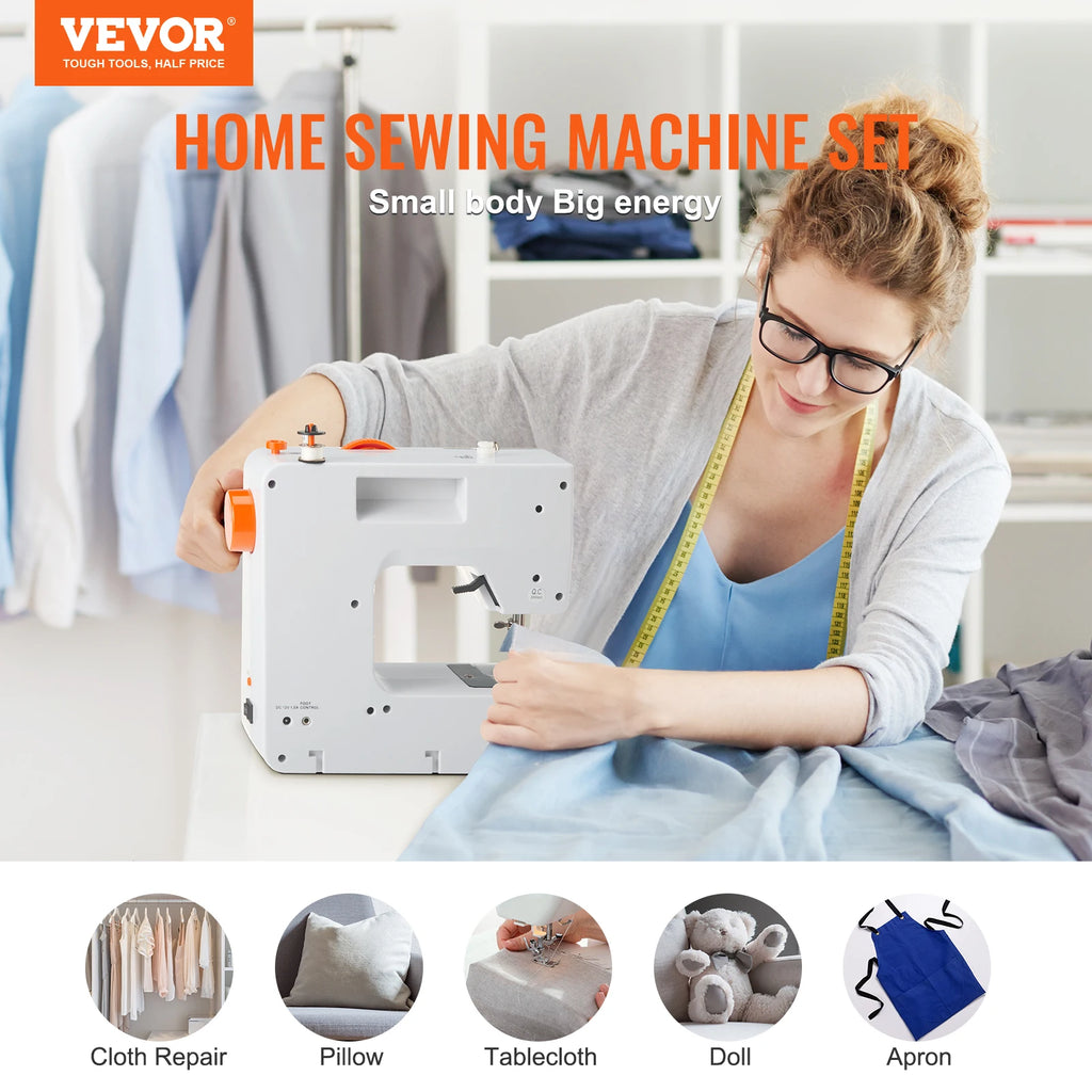 Portable Sewing Machine 38 Stitches, Extension Table & 42pc Kit Portable Sewing Machine Vue