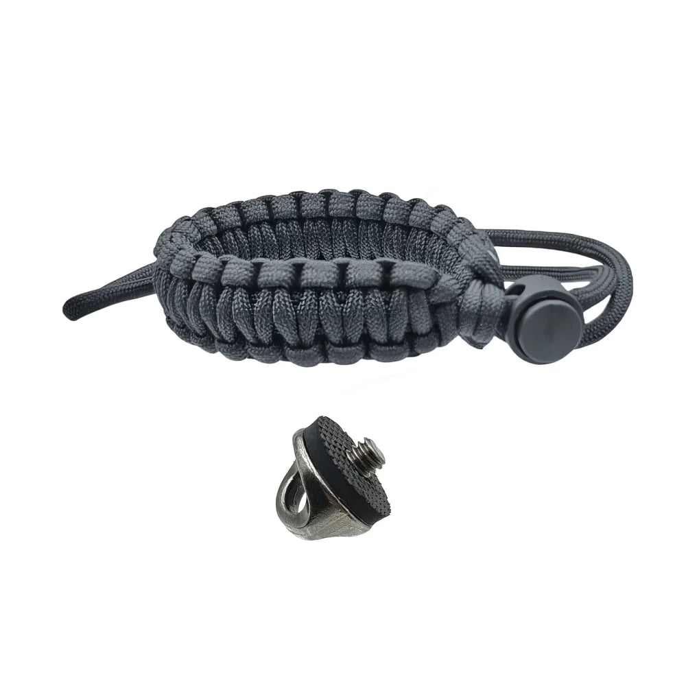 Nylon Wrist Strap Safety Anti-lost Hand Band With 1/4 Metal Screw Base For Insta360 X5/X4 Dji Action 5 Pro Camera Adjustable Vue black color