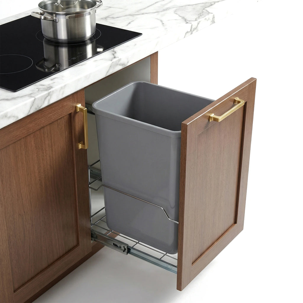 10-Pack 35 QT Pull-Out Cupboard Bin for Kitchen & Bathroom Pull-Out Cupboard Bin Vue
