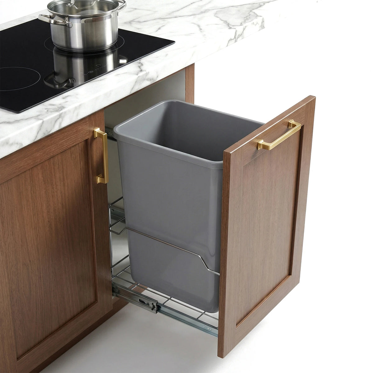 10-Pack 35 QT Pull-Out Cupboard Bin for Kitchen & Bathroom Pull-Out Cupboard Bin Vue