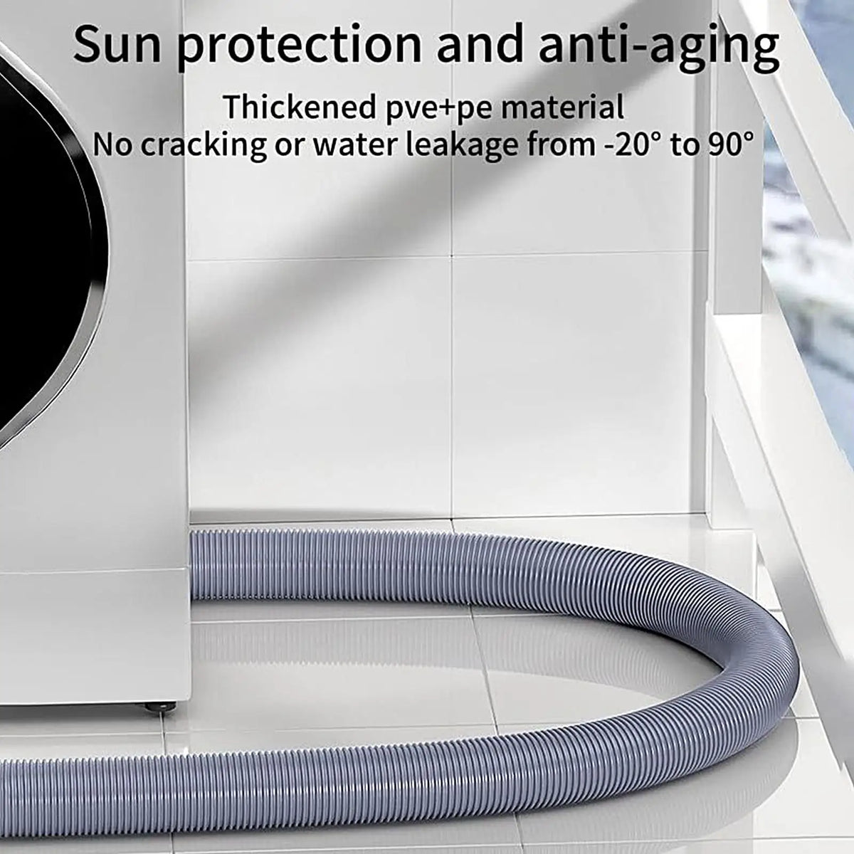 Caravan Sewer Pipe 300/400/500cm Foldable Flexible Waste Pipe Heavy Duty Flexible Leakproof RV Hose Sewer Outfall Parts Vue
