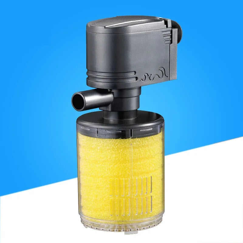 3 In 1 Submersible Water Internal Filter Pump Fish Tank MultiFunction Submersible Filter Aquarium Accessories filtro peceras Vue
