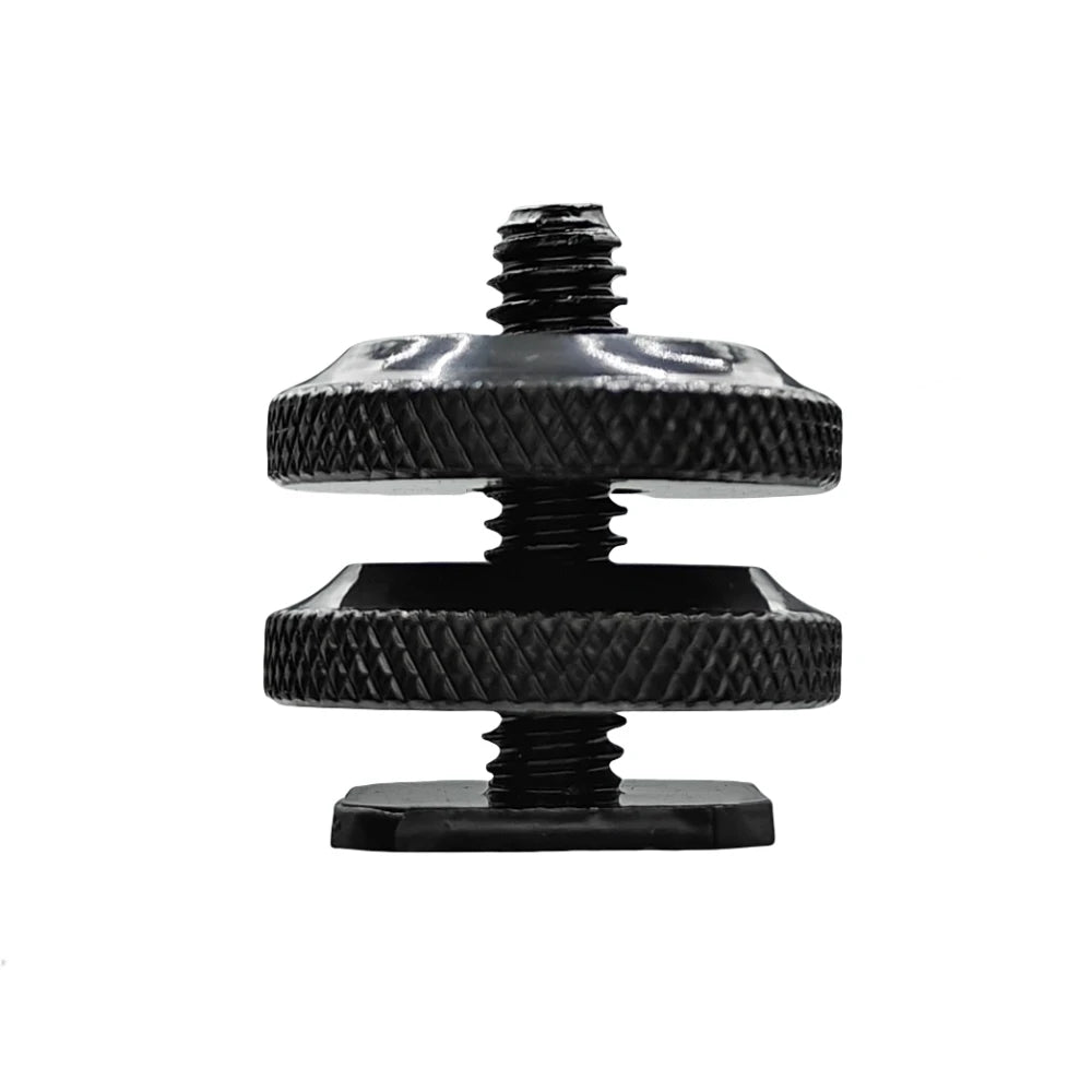 Dual Nut Cold Shoe 1/4 Hot Shoe Mount Phone Holder Adapter Bracket For Double-Layer Camera Hot Shoe Adapter Accessories Vue