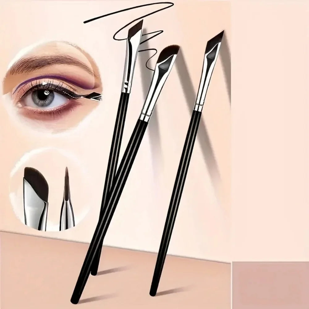 5pcs Eyeliner Brush Set with Tilted Fine Blade Suitable for Precise Application Suitable for All Skin Types Lower Eyelid Brush Vue