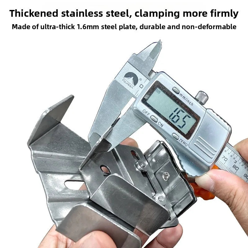 Stainless Steel Right Angle Clamp Woodworking Splicing Quick Clamp Locator 90 Degree Fixed Woodworking Clamping tool Vue