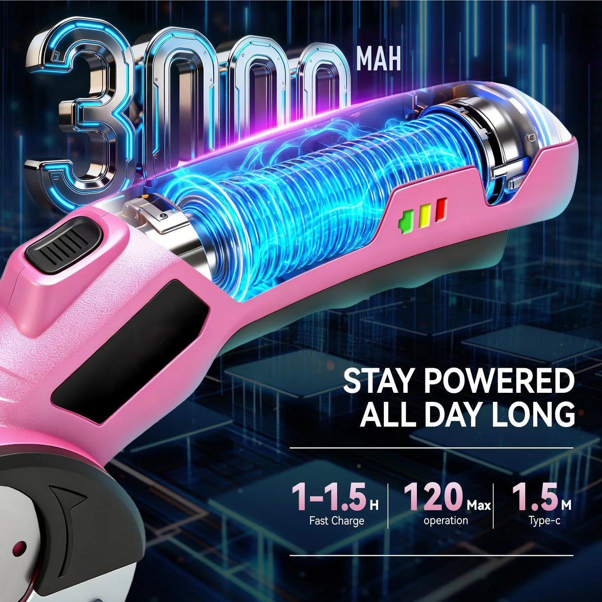 Cardboard Cutter Electric,Cordless Electric Scissors,Safety Lock & LED Light,for Fabric Carpet Carton Plastic Leather Cloth Vue
