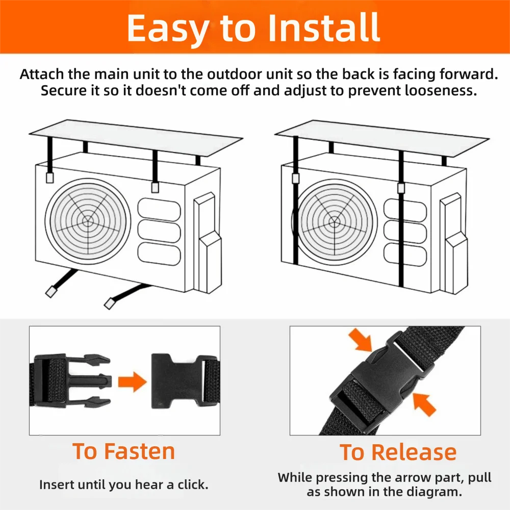 Waterproof Air Conditioner Cover Dustproof Sunscreen Protective