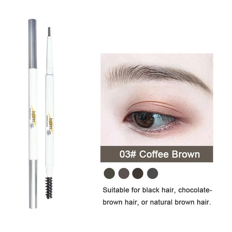 6 Colors Eyebrow Cosmetics Pencil Waterproof Double-headed Eyebrow Tattoo Natural Long Lasting Makeup Paint Eyebrow Pencil Vue 03 Coffee Brown