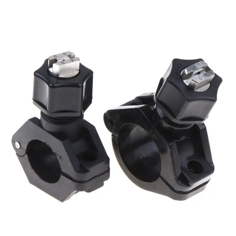 Clip-on Spray Nozzle Eyelet with Plastic Clamp Water Pipe Mount for Greenhouse Garden Plant Misting Irrigation Vue