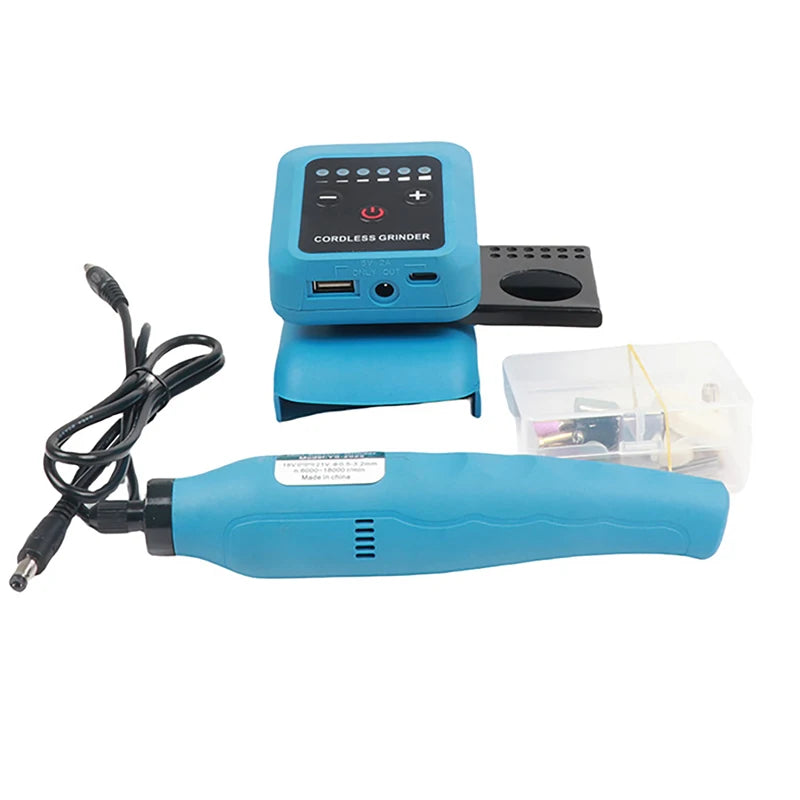 80W Electric Grinder 20V Mini Electric Grinder 18000r/min Home For 18V-21V Makita Lithium Battery Reverse Steples Speed Adjust Vue