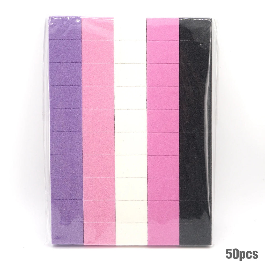50 100Pcs Professional Mini Buffing Sanding Files Block Pedicure Manicure Care Nail Art Buffer Polish Manicure Tools Accessories Vue