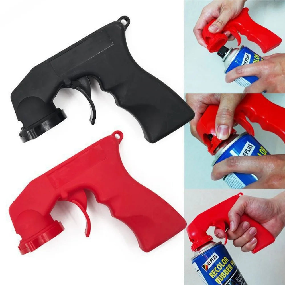 Car Spray Paint Gun Handle Spray Full Grip Lock Handle Trigger Polish Can Spray Paint Maintenance Repair Tool Car Accessories Vue