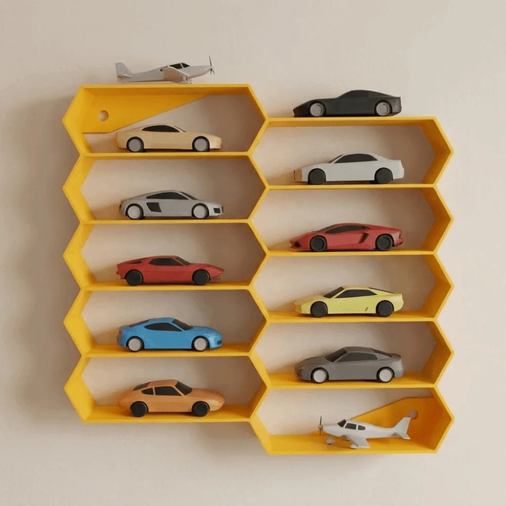 3D Printing Car Model Display Rack Creative Wall-mounted Car Model Protective Case Compact Large Capacity Collection Show Holder Vue