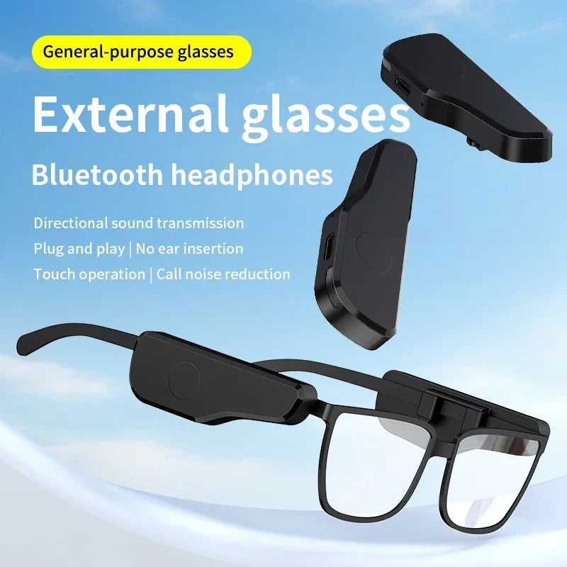 Smart Audio Glasses Headphones Clip-On Bluetooth Glasses Headphones for Outdoor Sports For Eyeglasses Vue