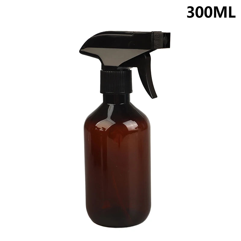 300/400/500ml Refillable Spray Bottle Multipurpose Plant Watering Sprayer Garden Flower Herb Mist Bottle for Cleaning Hair Care Vue 300ml Brown