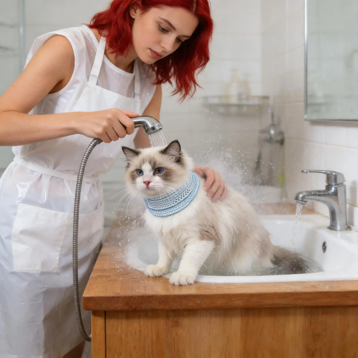 Cat Neck Brace Washable Waterproof Wound Protective Brace Cat Cone Collar for Small Medium Kittens Puppies Home Indoor Outdoor Vue