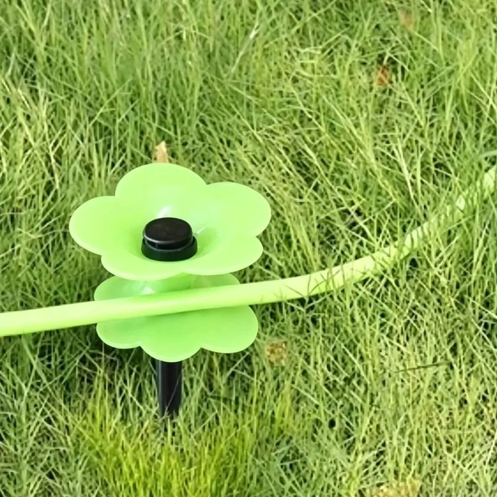 Flower Shaped Garden Hose Guide Labor-Saving Plastic Hose Holder Directional Protection Hose Support Stake Garden Lawn Vue