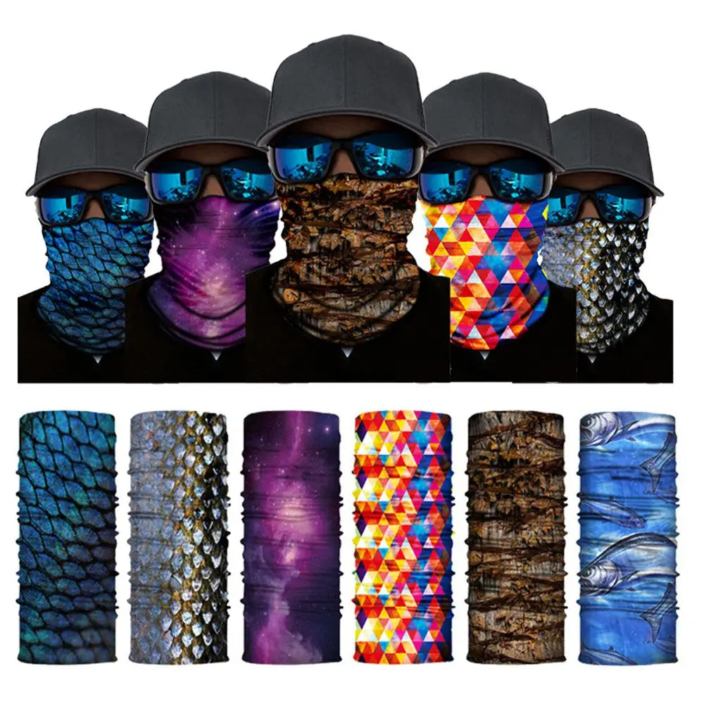Face Shield Magic Scarf Fishing Tube Headband Men Mask Cover Cycling Face Mask Seamless Bandana Mask Bandana Head Scarf Vue