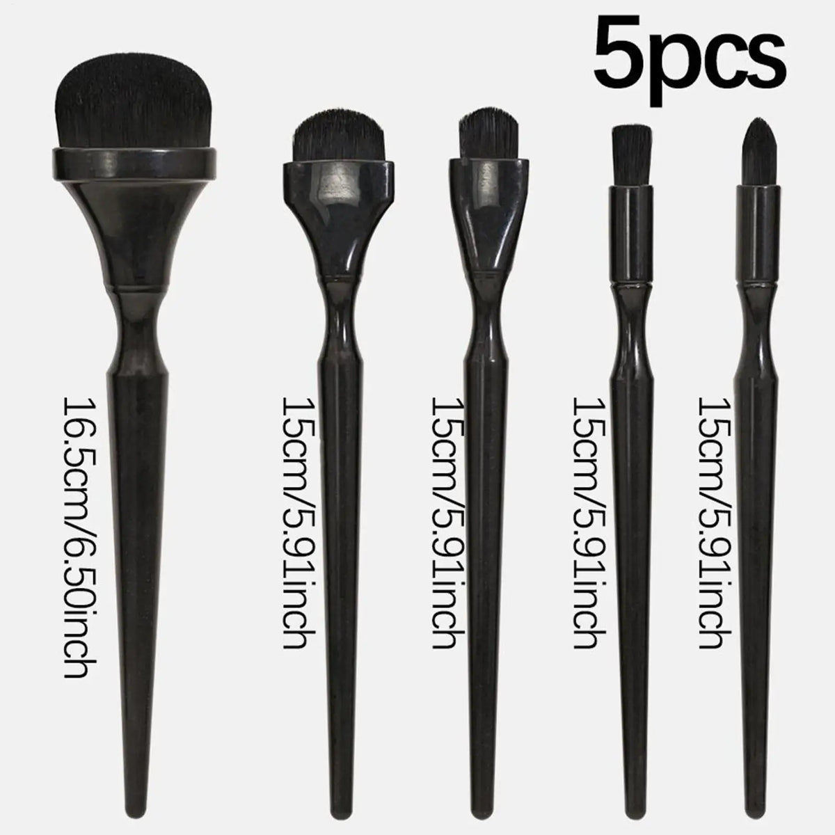 5-Piece Charcoal Blending Brushes & Stumps Set, Professional Drawing Tools for Artists, Students, Hobbyists in Classroom Studio Vue