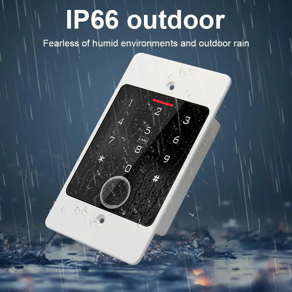 Waterproof Metal Intelligent Access Control Keyboard RFID Controller Embedded Biometric Access Control Support Tuya App Vue