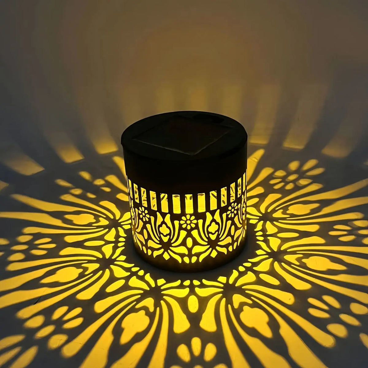 Solar Mandala Sunflower Wall Light with LED Bulbs Waterproof Outdoor Pendant for Garden and Courtyard Decoration Vue peony