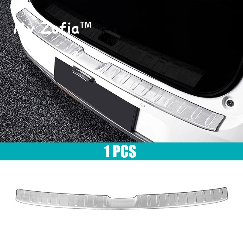 For Leapmotor C10 2024 2025 Car Stainless Steel Rear Trunk Scuff Plate Cover Protector Sill Trunk Tread Plate Trim Accessories Vue E