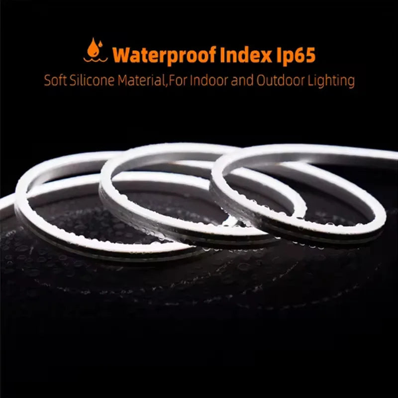 5V LED Strip Neon Light USB With Hand Sweep Sensor Dimmer Switch Flexible Silicone Neon Sign Waterproof For Home Outdoor Decor Vue