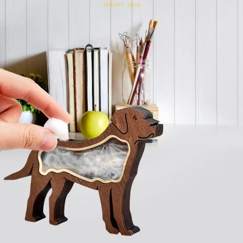 Personalized Wooden Pet Fur Keepsake Box | Cat & Dog Memorial Pet Keepsake Box Vue